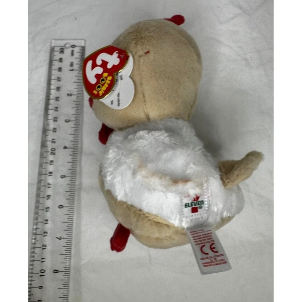 Ty Beanie Babies Early Bird Rooster 7 Eleven Plush New Green Glitter Eyes 6